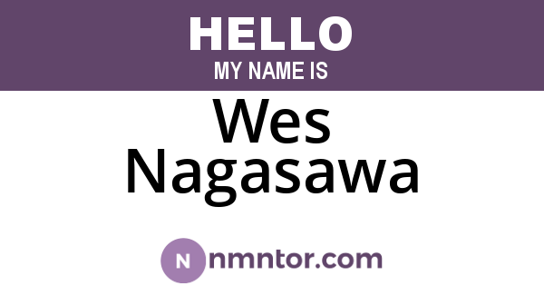 Wes Nagasawa