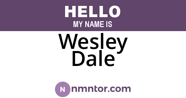Wesley Dale