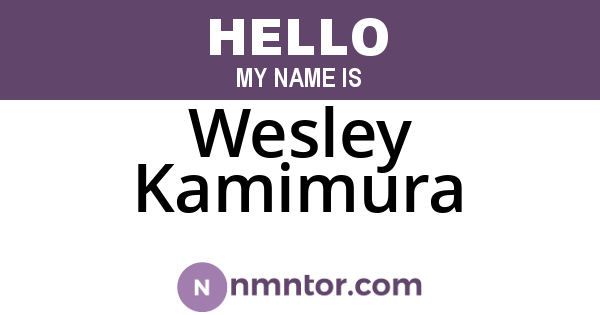 Wesley Kamimura