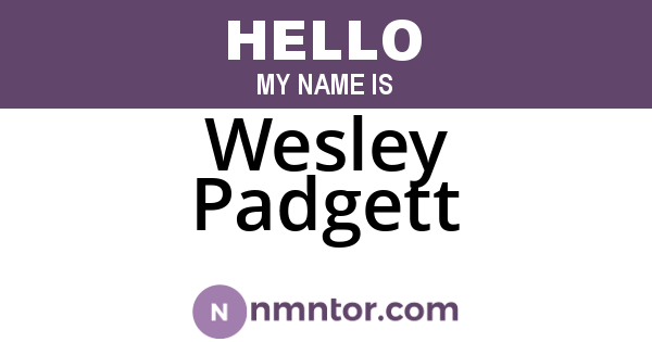 Wesley Padgett