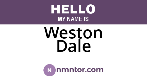 Weston Dale