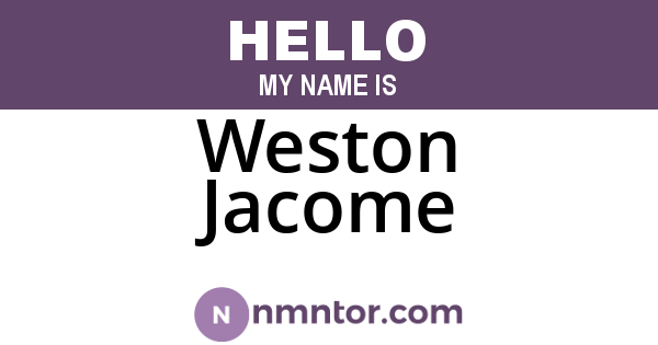Weston Jacome