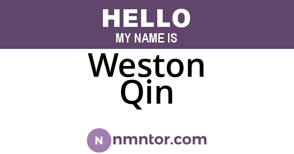 Weston Qin
