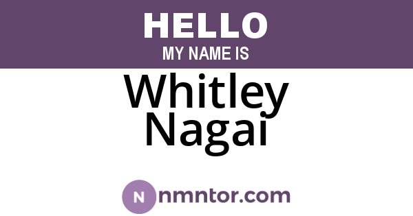 Whitley Nagai