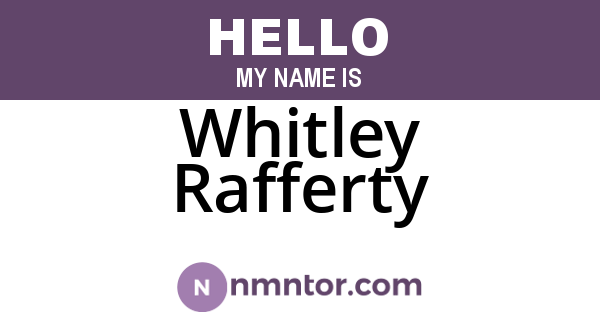 Whitley Rafferty