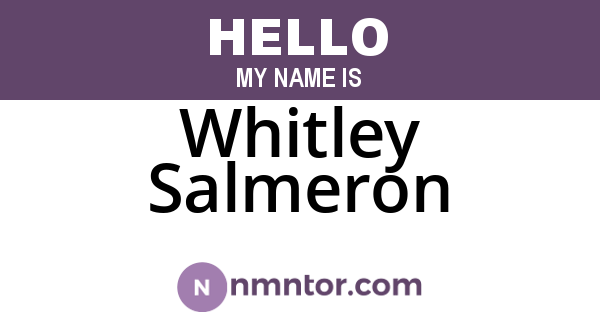 Whitley Salmeron