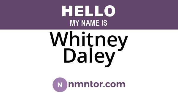 Whitney Daley