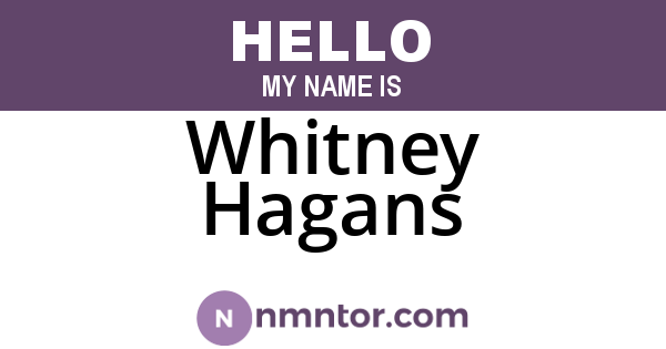 Whitney Hagans