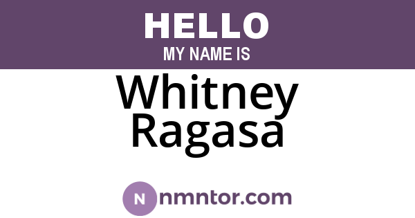 Whitney Ragasa