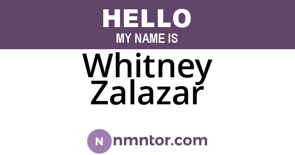Whitney Zalazar