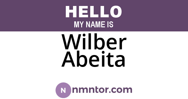 Wilber Abeita