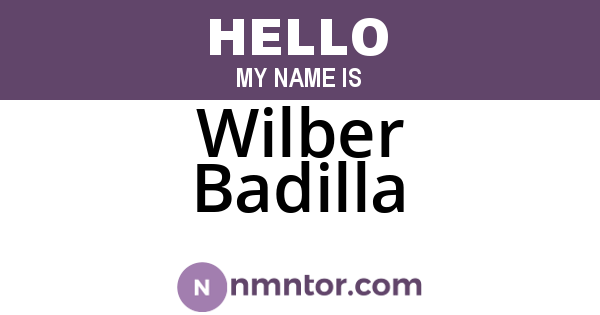 Wilber Badilla