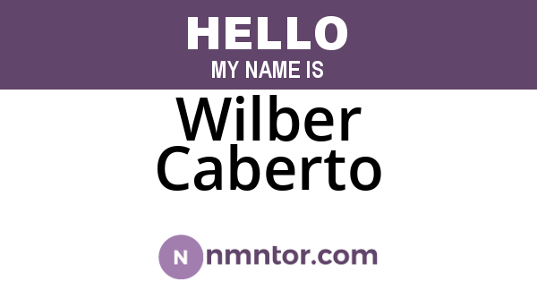 Wilber Caberto