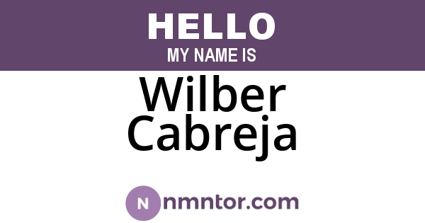 Wilber Cabreja