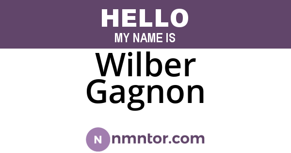 Wilber Gagnon