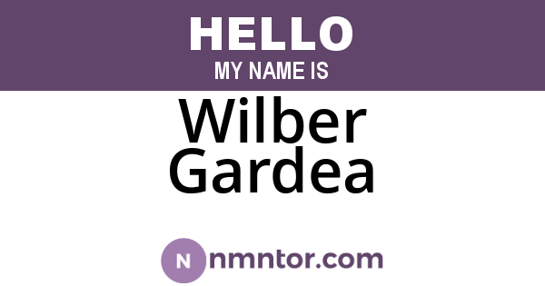 Wilber Gardea