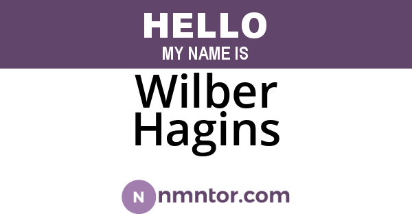 Wilber Hagins