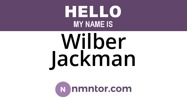 Wilber Jackman