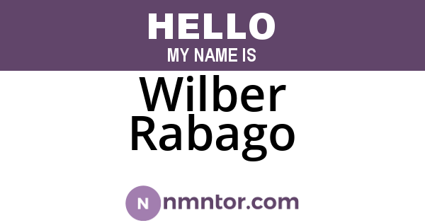 Wilber Rabago