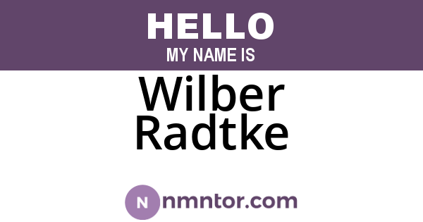 Wilber Radtke