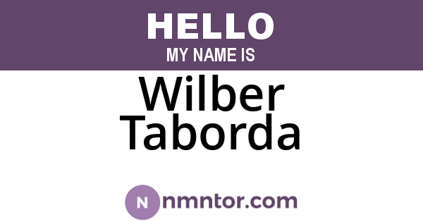Wilber Taborda