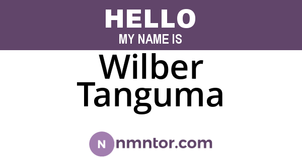 Wilber Tanguma