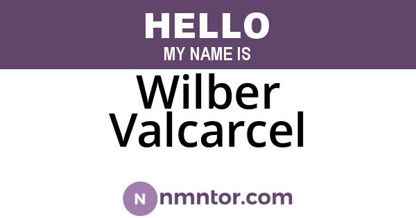 Wilber Valcarcel