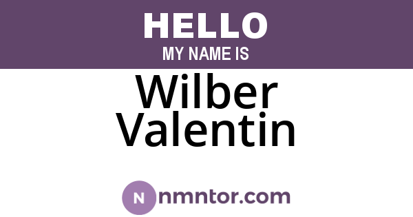 Wilber Valentin