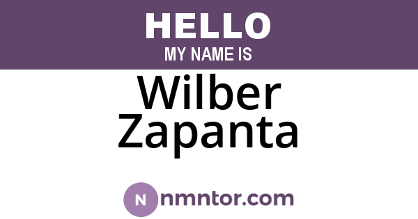Wilber Zapanta