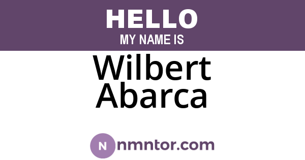 Wilbert Abarca