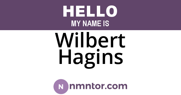 Wilbert Hagins
