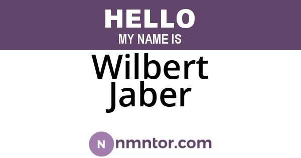 Wilbert Jaber