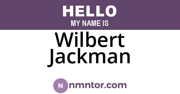 Wilbert Jackman