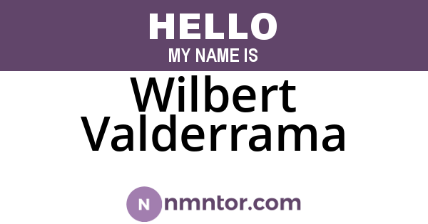 Wilbert Valderrama