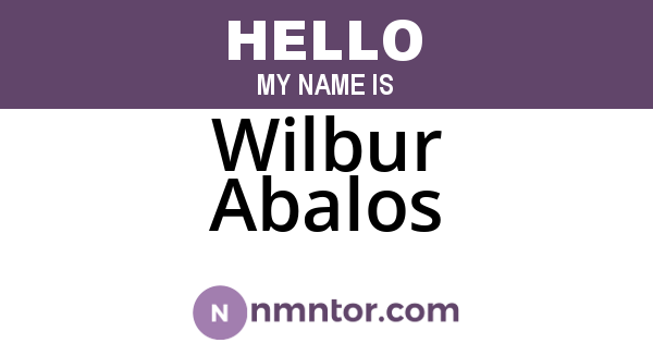 Wilbur Abalos