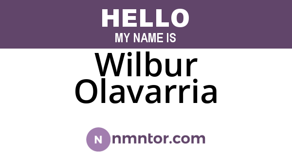 Wilbur Olavarria