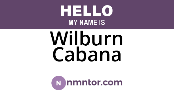 Wilburn Cabana