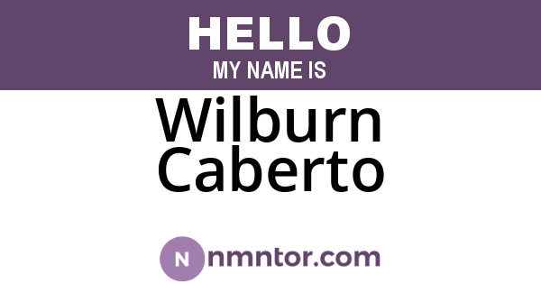 Wilburn Caberto