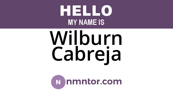 Wilburn Cabreja