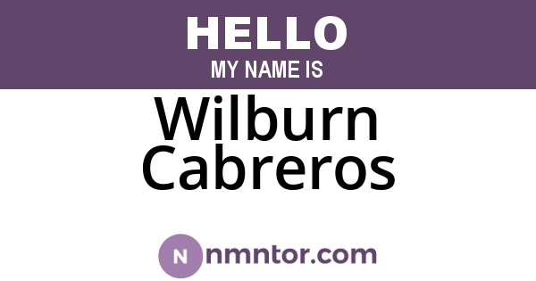 Wilburn Cabreros