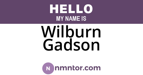 Wilburn Gadson