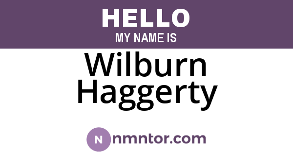 Wilburn Haggerty