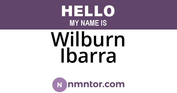 Wilburn Ibarra