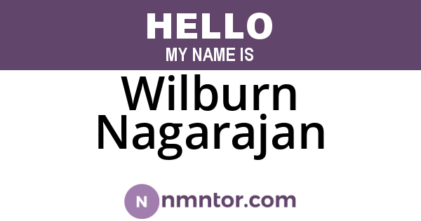 Wilburn Nagarajan