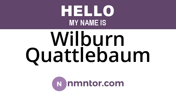 Wilburn Quattlebaum