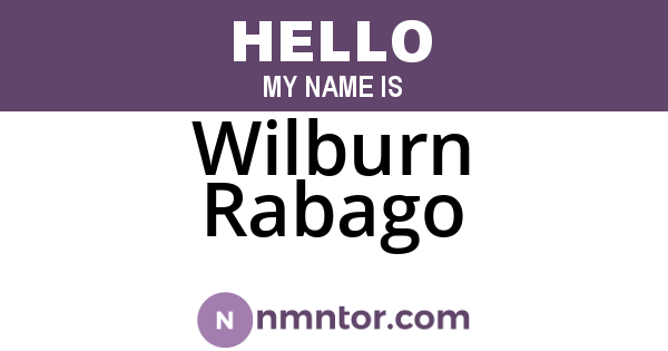 Wilburn Rabago