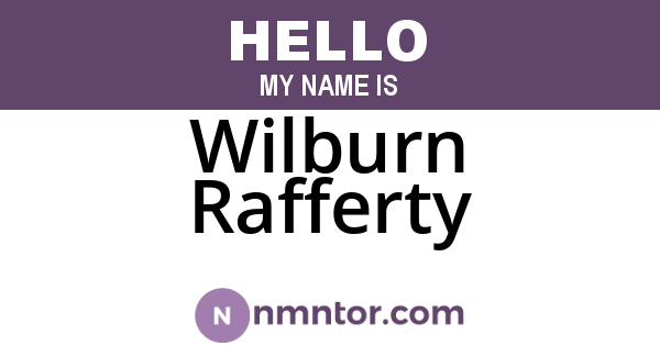 Wilburn Rafferty