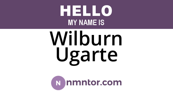 Wilburn Ugarte
