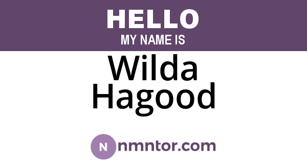 Wilda Hagood