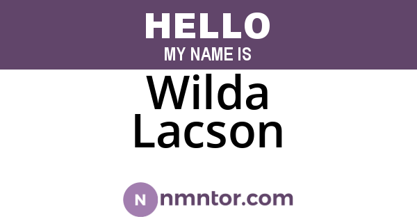 Wilda Lacson